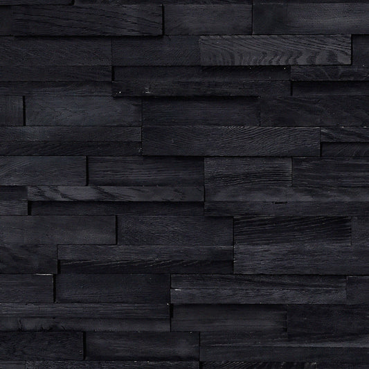 Ebony Oak 3D Block Panels