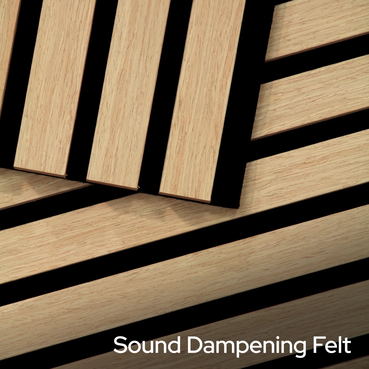 Natural Oak Acoustic Slat Panels 94.5"