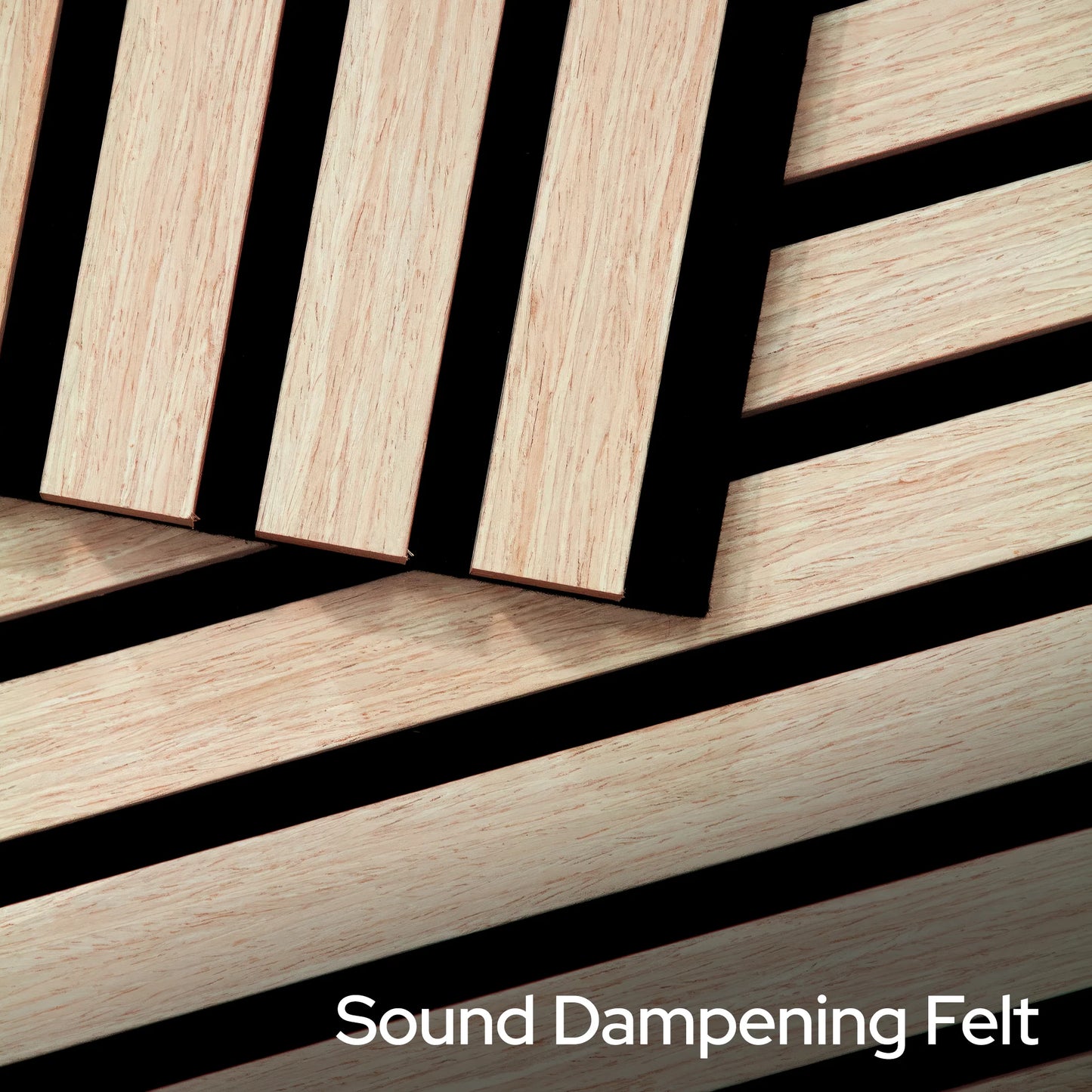 Parchment Oak Acoustic Slat Panels 94.5"
