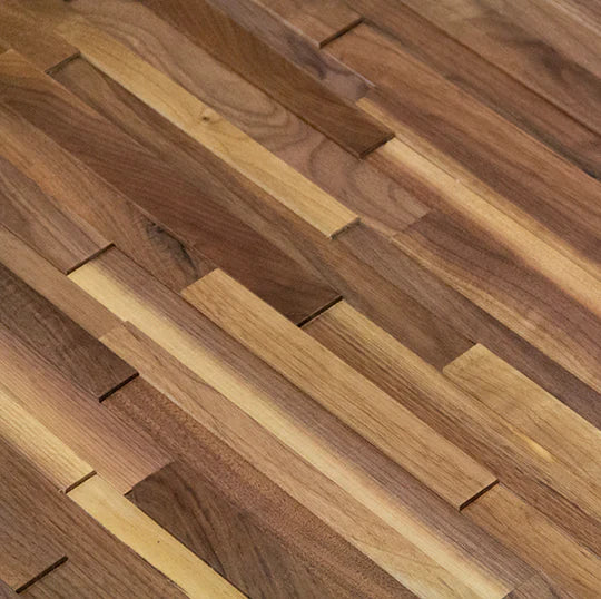Natural Walnut 3D Stacked Panels