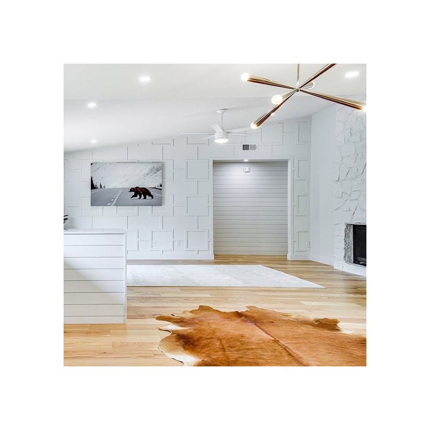 Hand Scraped Natural Hickory Flooring - 7.5