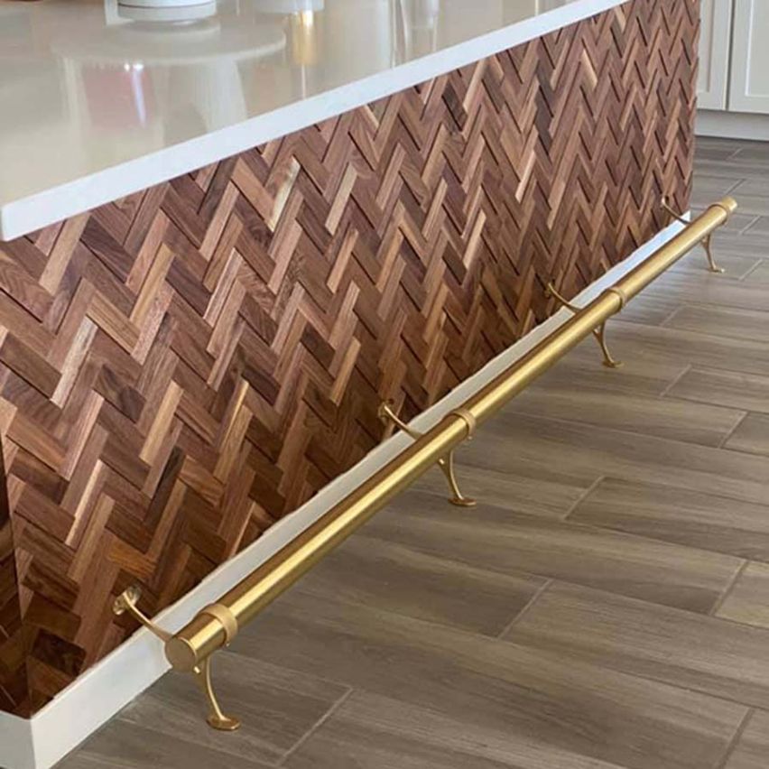 3D Textured Herringbone Walnut Walling 7.7