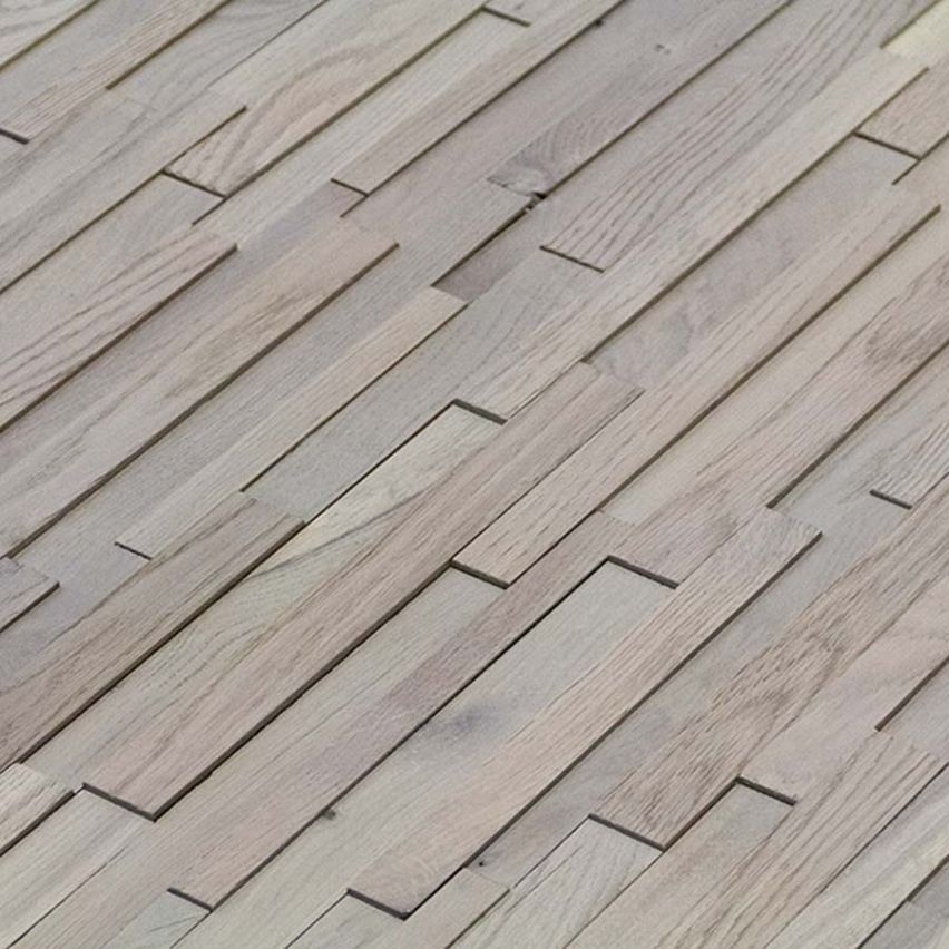 3D Textured Alpine White Oak Walling