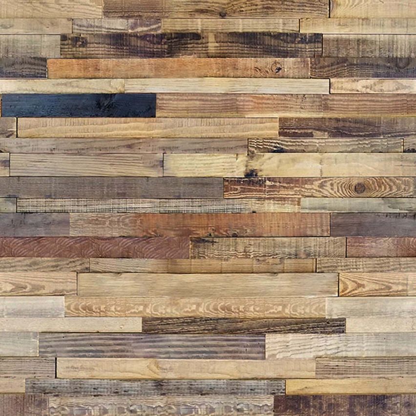 3D Textured Reclaimed Pine Walling 7.9