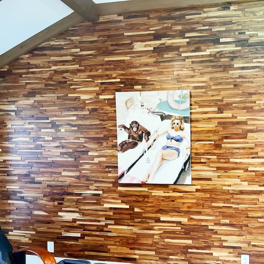 3D Textured Natural Acacia Walling 8