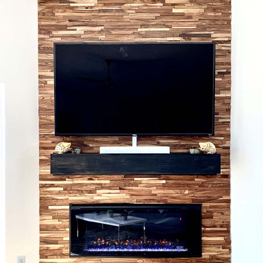 3D Textured Natural Acacia Walling 8