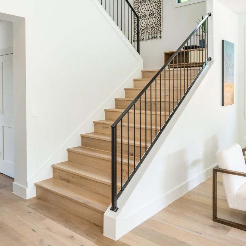 Wire Brushed Lisbon White Oak Flooring - 7.5