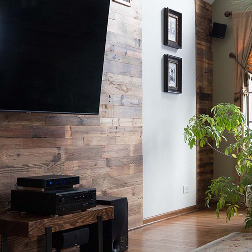 Reclaimed Natural Pine Walling Random Width