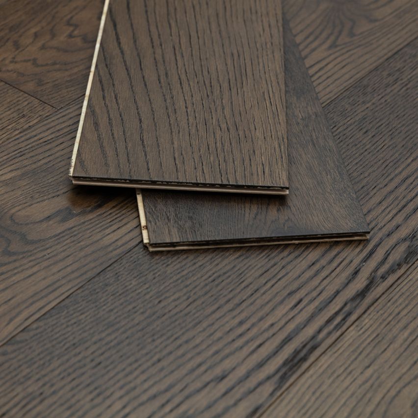 Wire Brushed Bern White Oak Flooring - 7.5