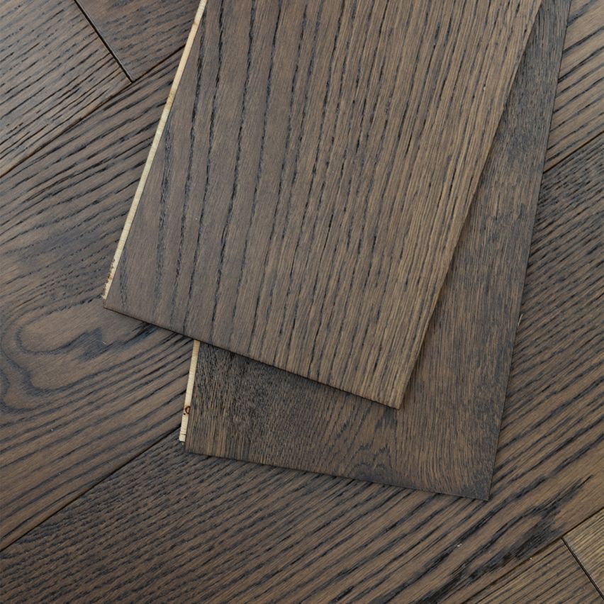 Wire Brushed Bern White Oak Flooring - 7.5