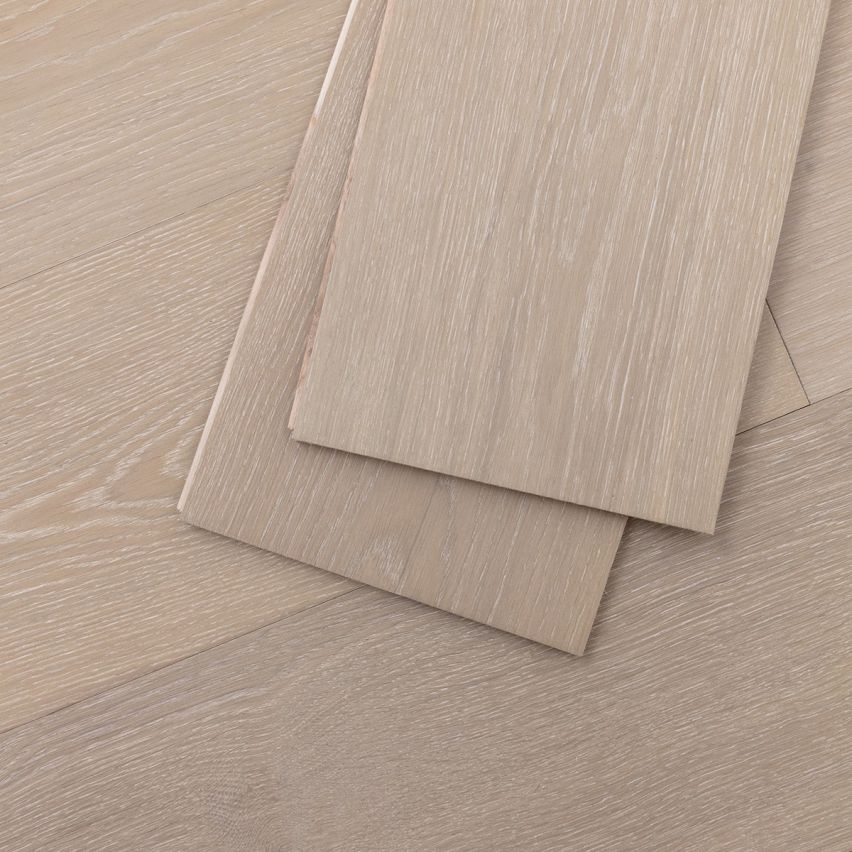 Wire Brushed Caladesi White Oak Flooring - 9.5
