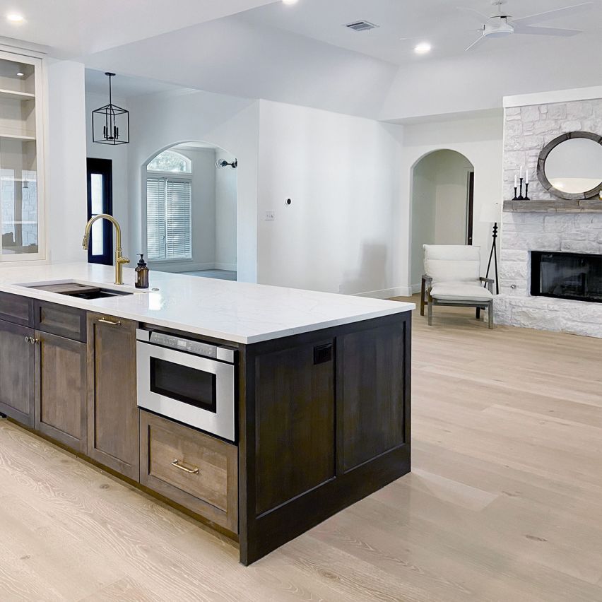 Wire Brushed Caladesi White Oak Flooring - 9.5