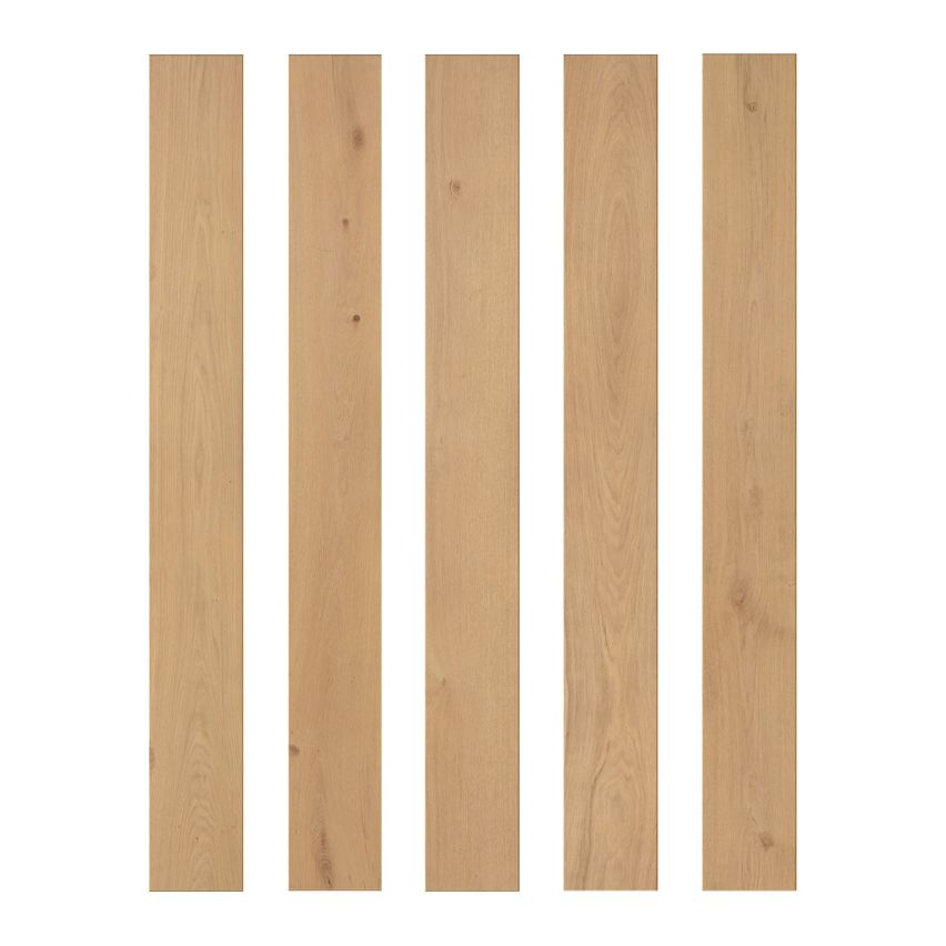 Wire Brushed Carmel White Oak Flooring - 9.5