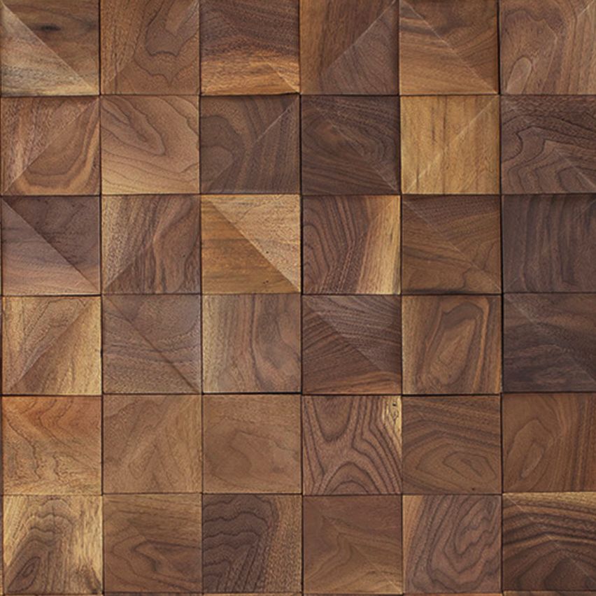 3D Textured Diamond Natural Walnut Walling 7.125