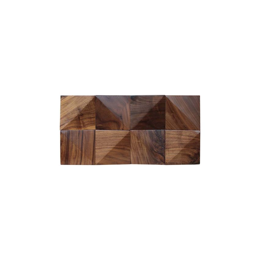 3D Textured Diamond Natural Walnut Walling 7.125