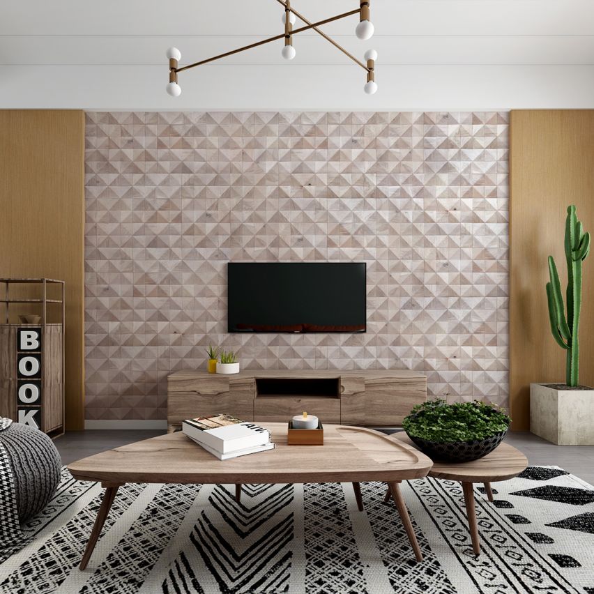 3D Textured Diamond Polar  Walling 7.5