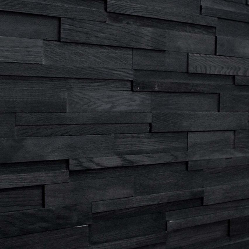 3D Textured Ebony White Oak Walling 7.9
