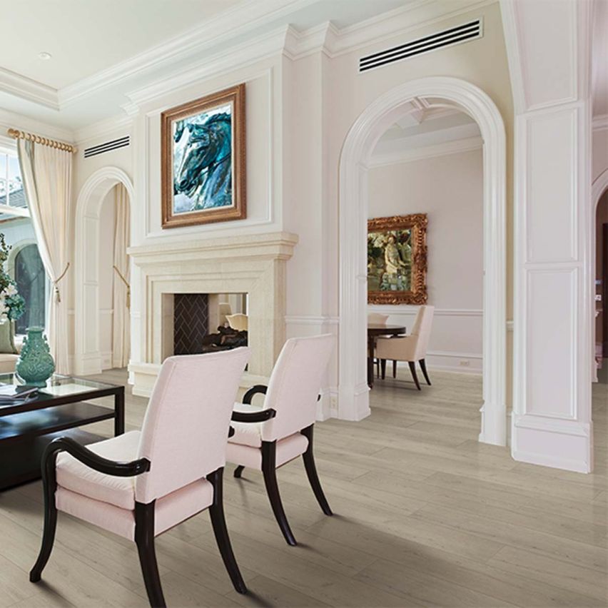 Embossed Biscuit Luxury Vinyl Flooring - 7