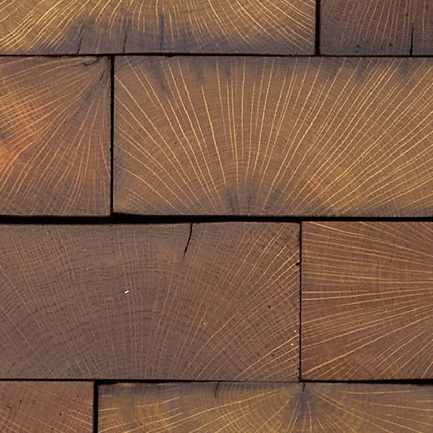 Smooth Reclaimed End Grain White Oak Walling 36