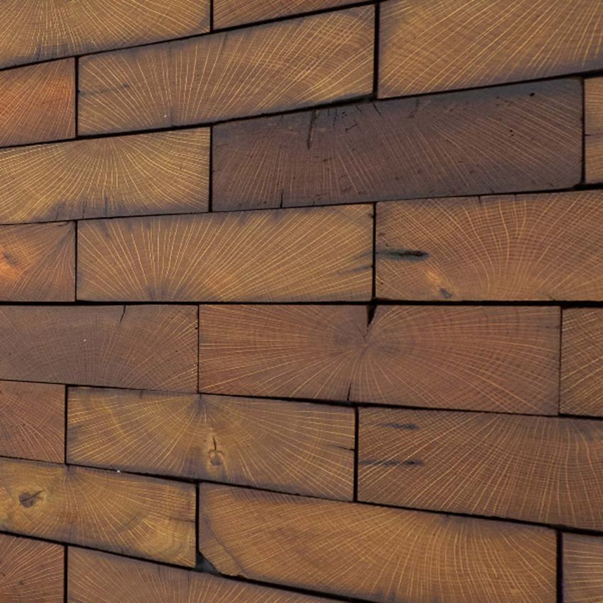Smooth Reclaimed End Grain White Oak Walling 36
