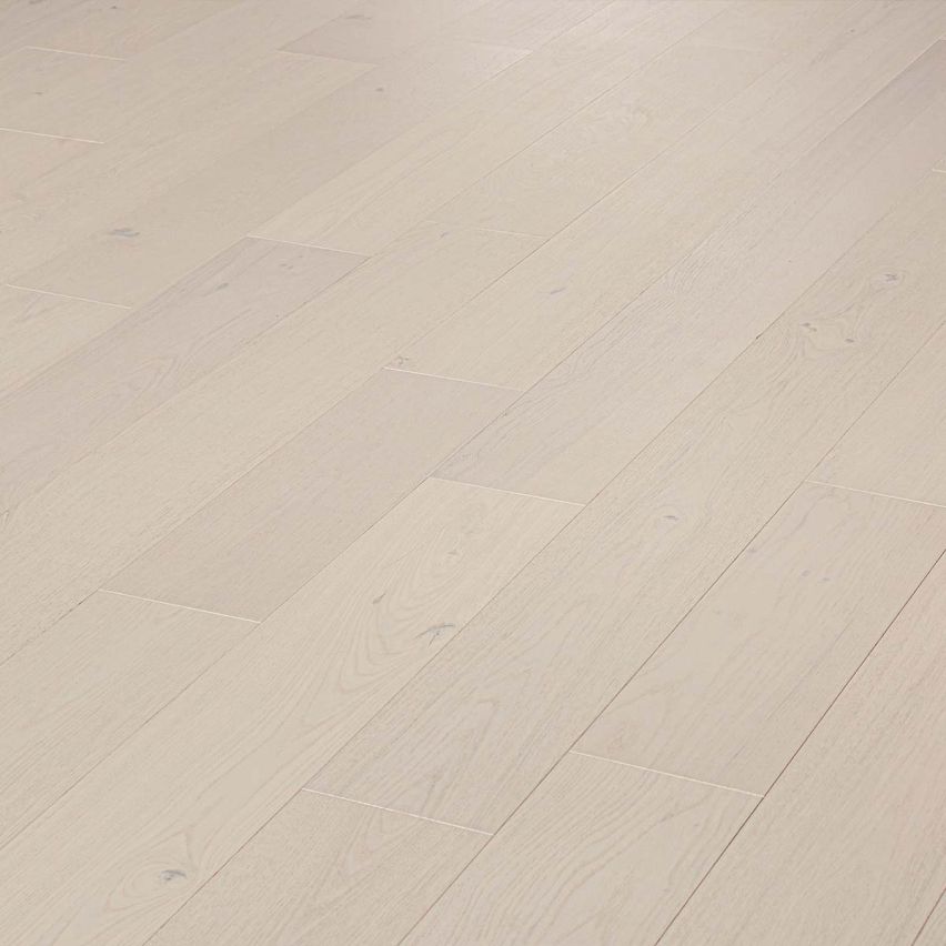 Wire Brushed Glacier Hickory Flooring - 7.5