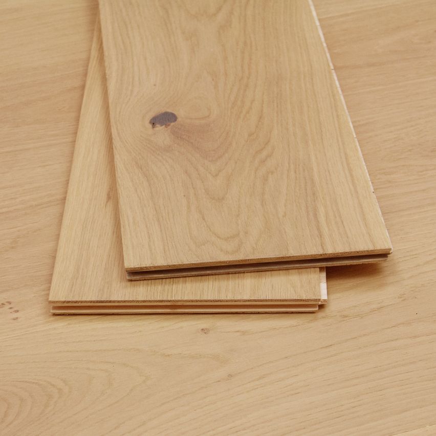 Wire Brushed Ibiza White Oak Flooring - 7.5