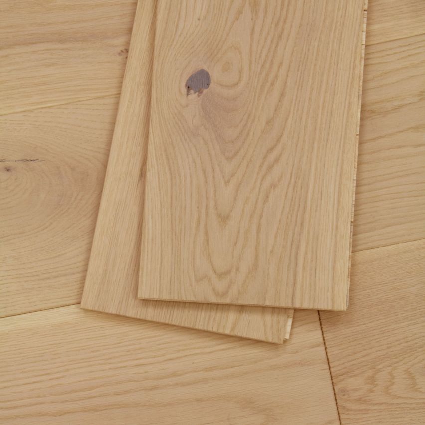 Wire Brushed Ibiza White Oak Flooring - 7.5