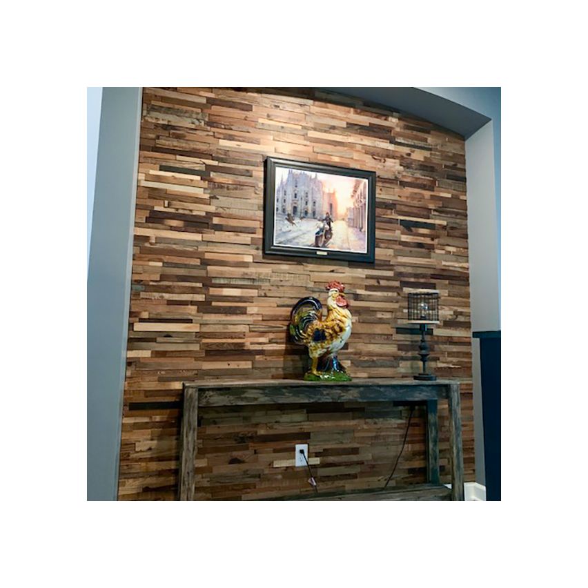 3D Textured Reclaimed Pine Walling 7.9