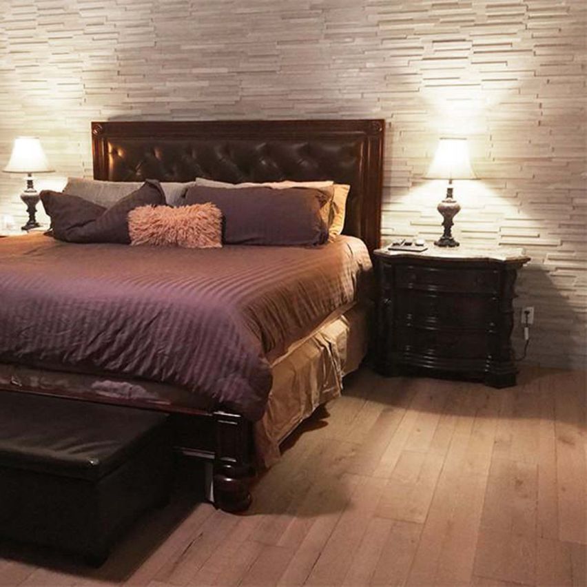 3D Textured Alpine White Oak Walling