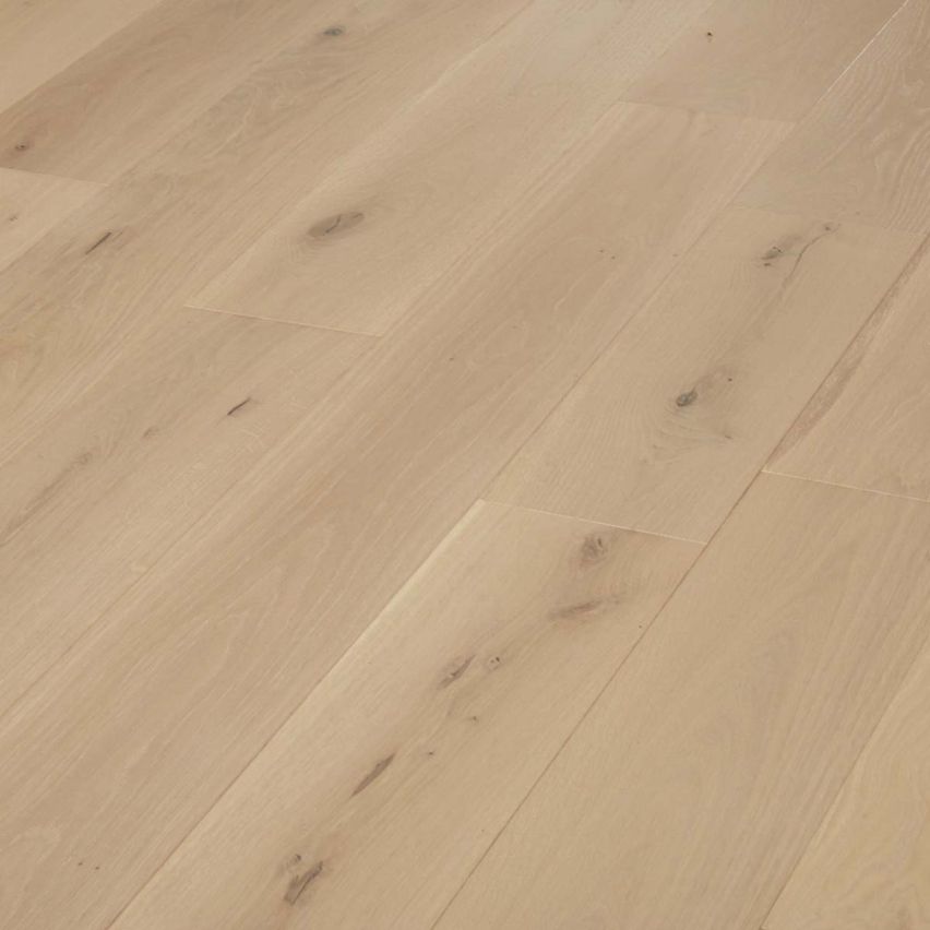 Wire Brushed Lisbon White Oak Flooring - 7.5