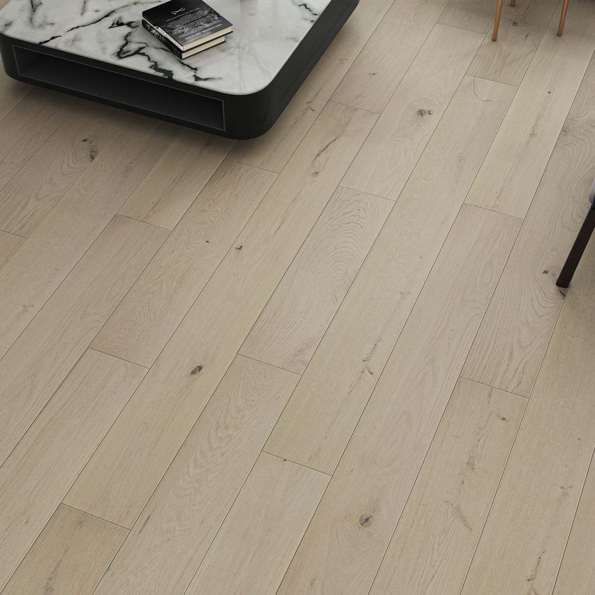 Wire Brushed Massa White Oak Flooring - 7.5
