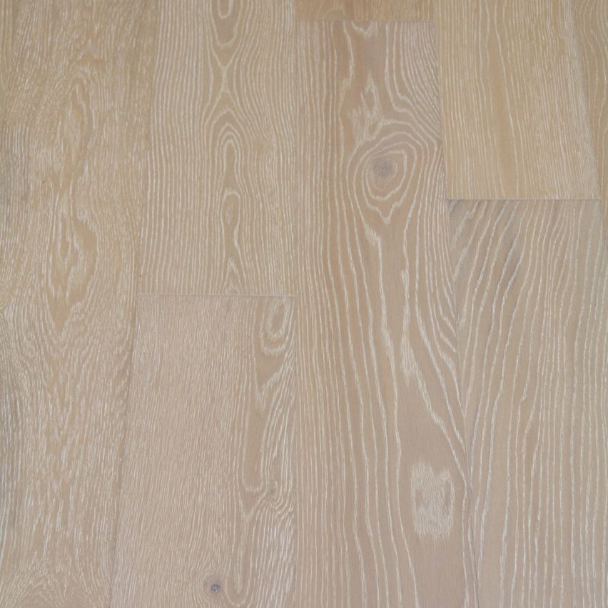 Wire Brushed Meribel White Oak Flooring - 7.5