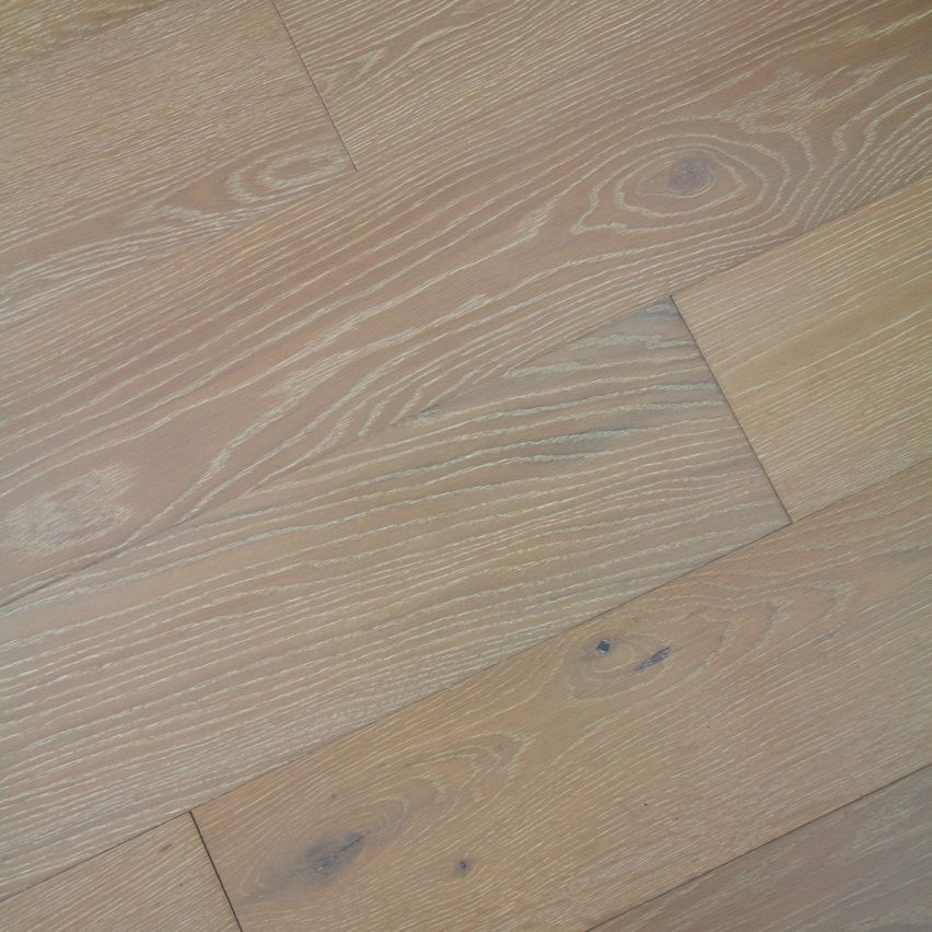 Wire Brushed Meribel White Oak Flooring - 7.5
