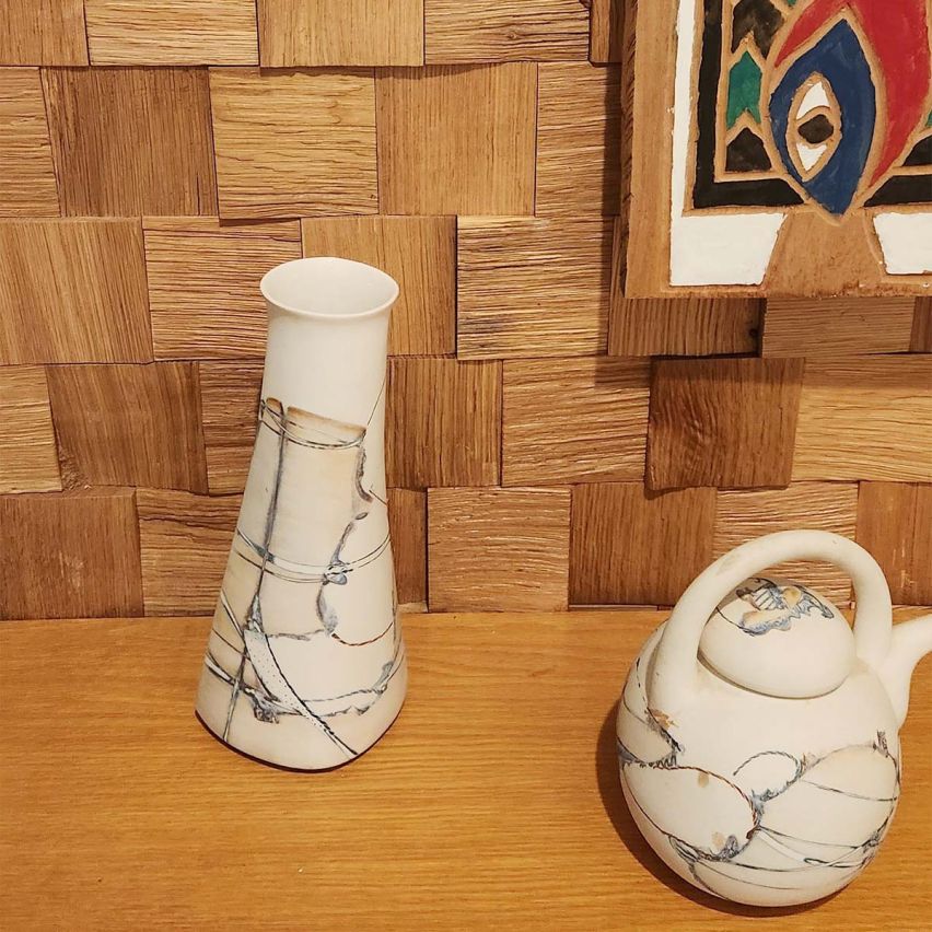 3D Textured Natural End Grain White Oak Walling 7.5