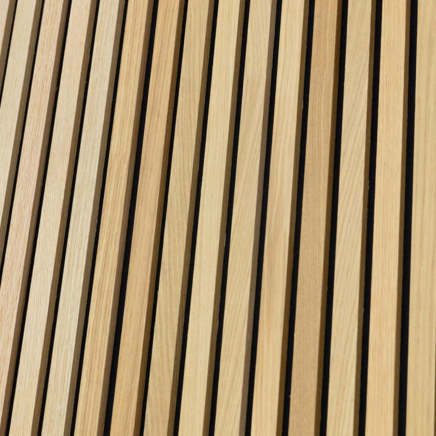 Slat Natural Acoustic Slat Panel Walling 23.6