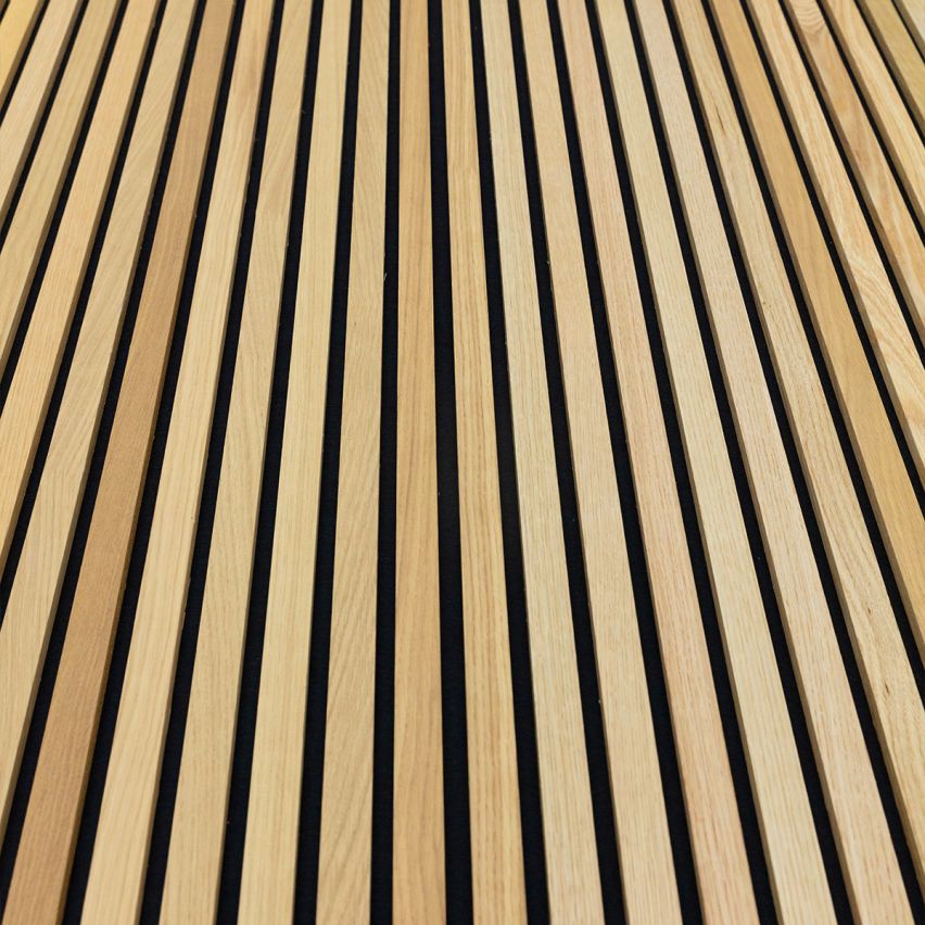 Slat Natural Acoustic Slat Panel Walling 23.6