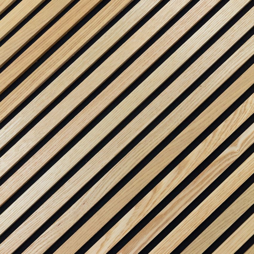 Slat Natural Acoustic Slat Panel Walling 23.6
