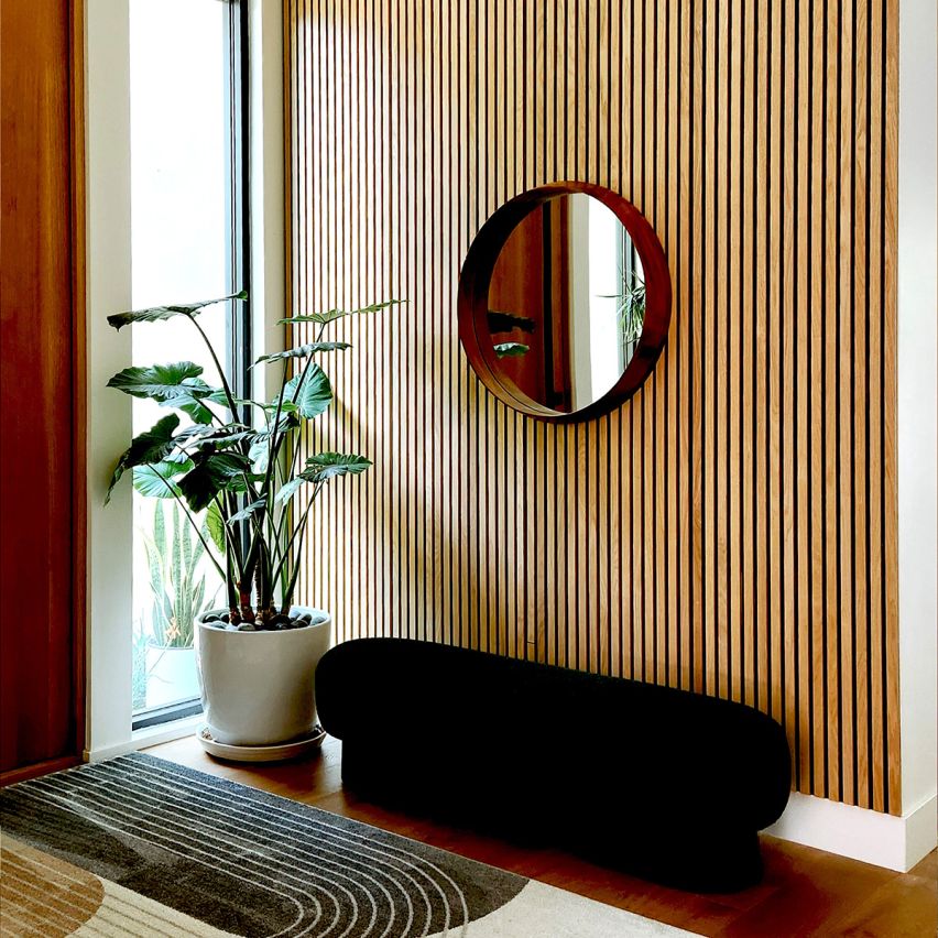 Slat Natural Acoustic Slat Panel Walling 23.6