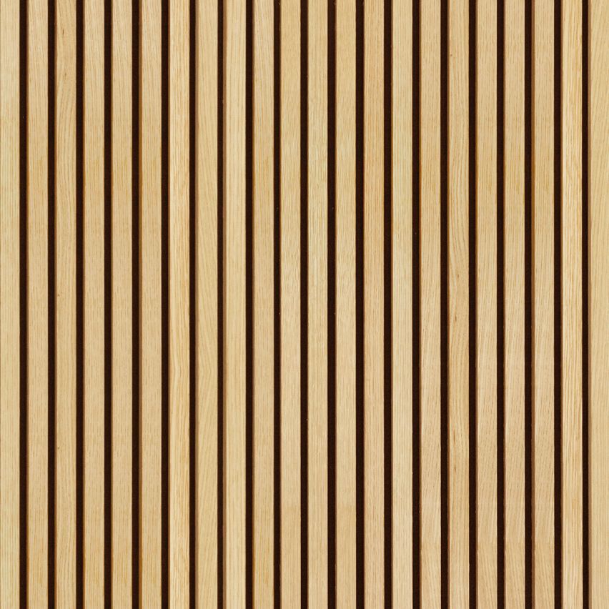 Slat Natural Acoustic Slat Panel Walling 23.6