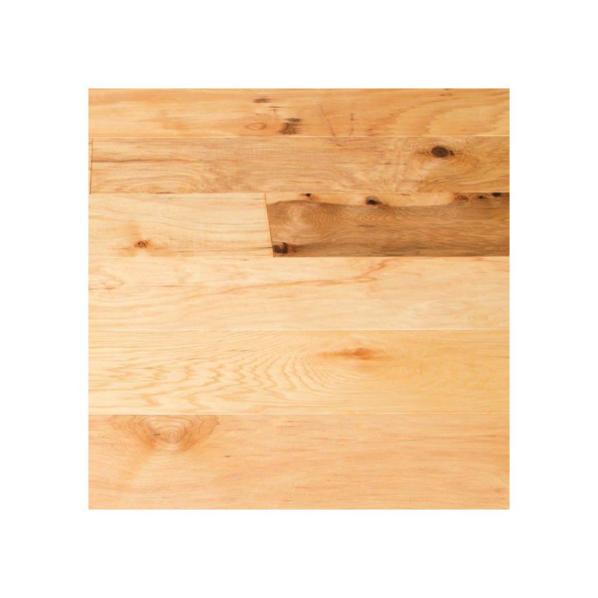 Hand Scraped Natural Hickory Flooring - 7.5