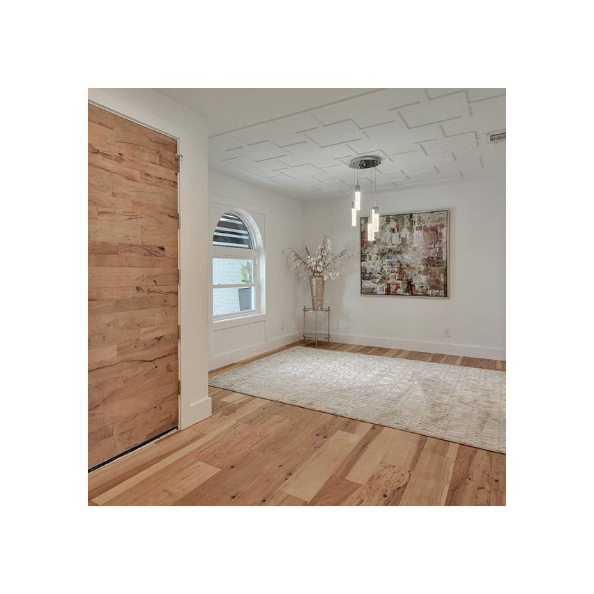 Hand Scraped Natural Hickory Flooring - 7.5
