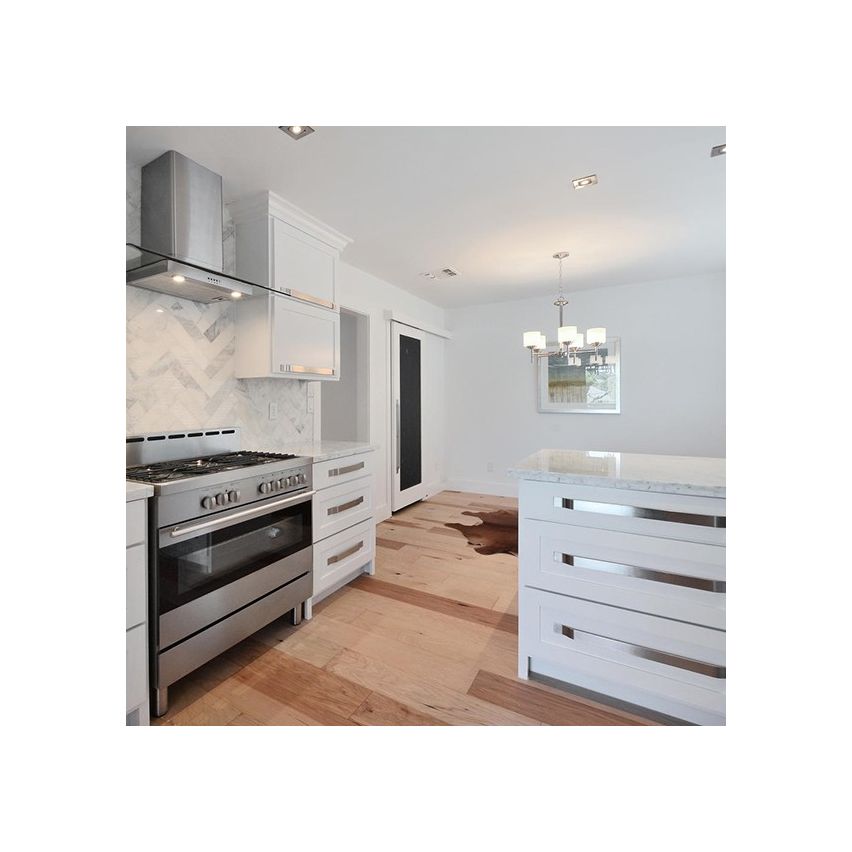 Hand Scraped Natural Hickory Flooring - 7.5