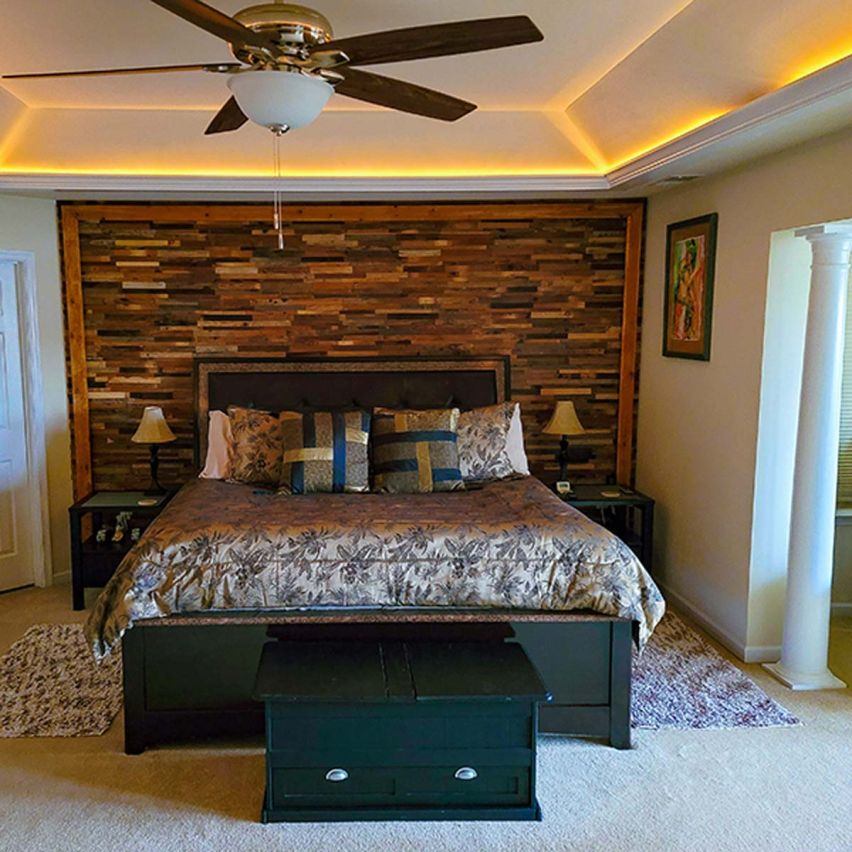 3D Textured Reclaimed Pine Walling 7.9