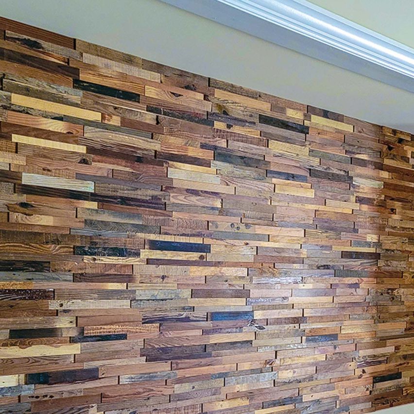3D Textured Reclaimed Pine Walling 7.9