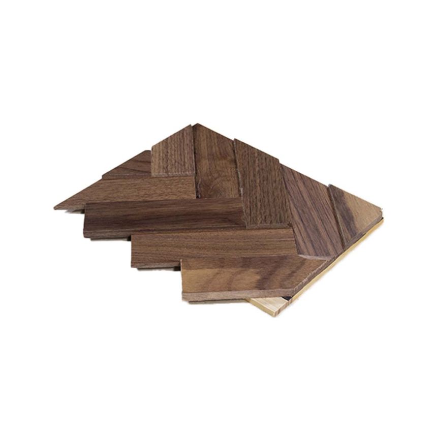 3D Textured Herringbone Walnut Walling 7.7