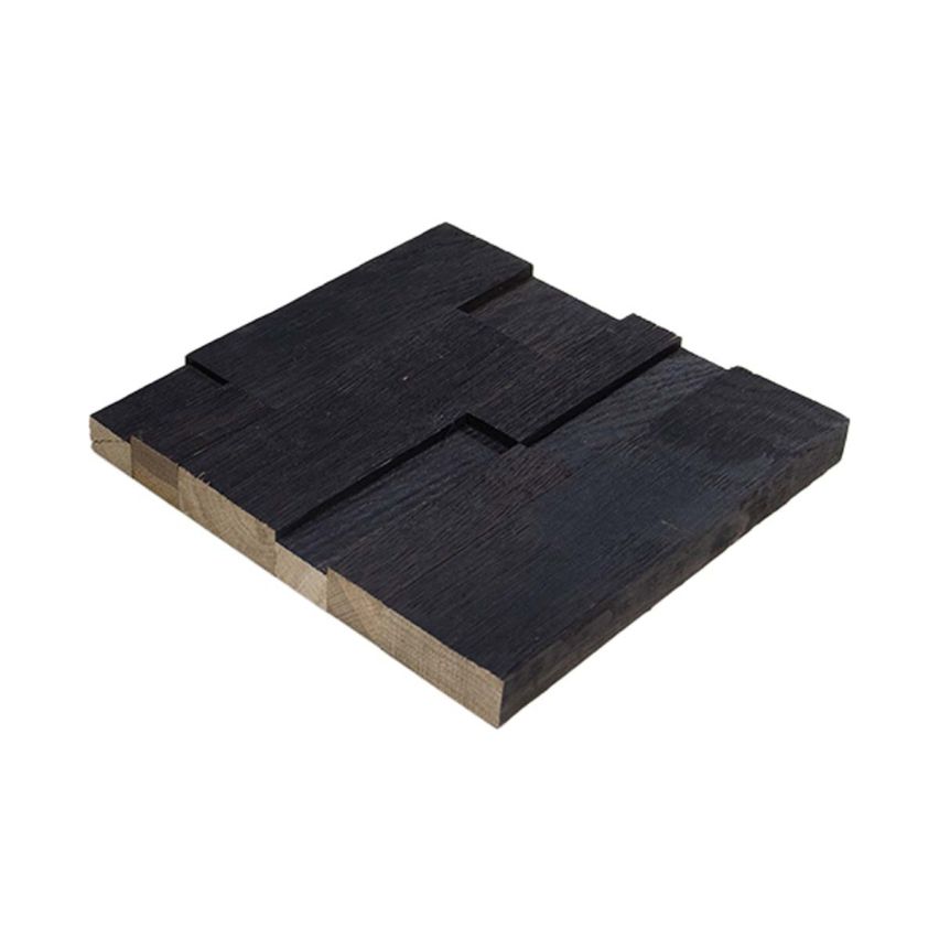 3D Textured Ebony White Oak Walling 7.9