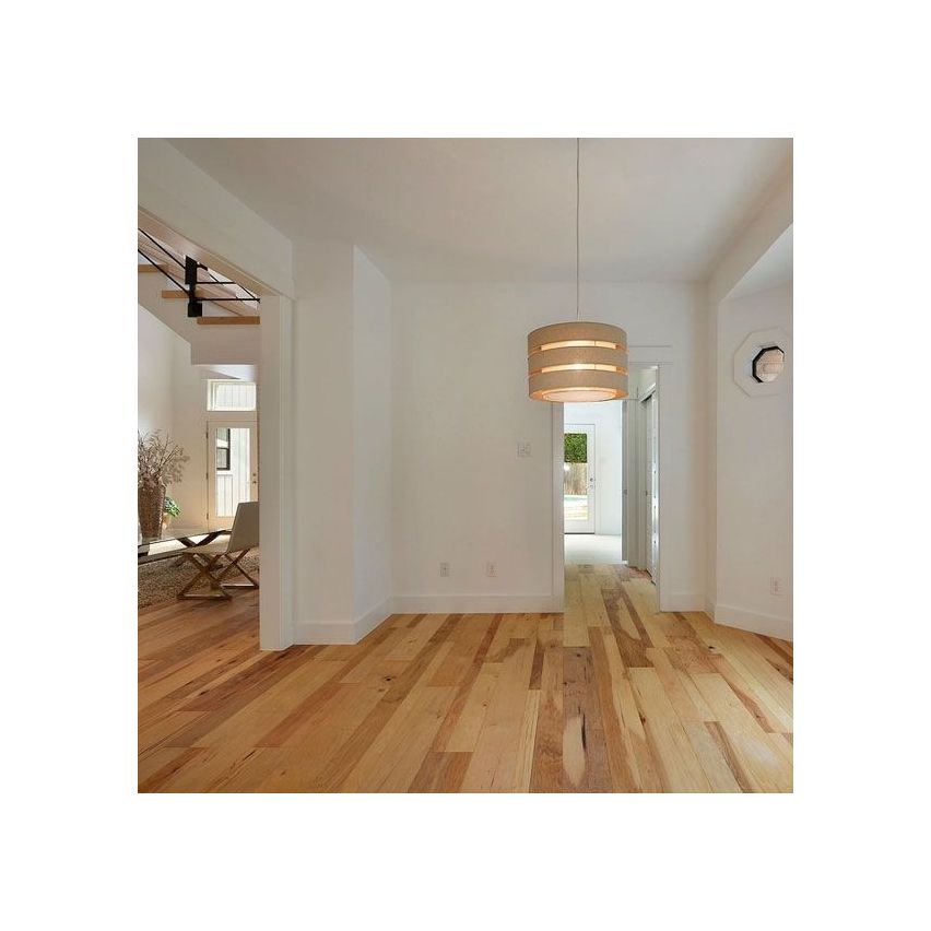 Hand Scraped Natural Hickory Flooring - 7.5