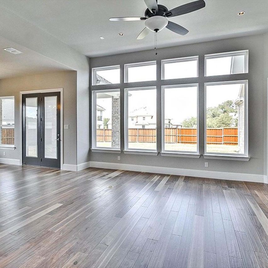 Hand Scraped Ash Walnut Flooring - 5