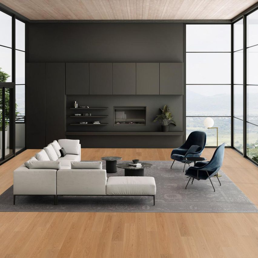 Wire Brushed Terrazza White Oak Flooring - 7.5