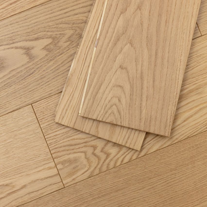 Wire Brushed Terrazza White Oak Flooring - 7.5